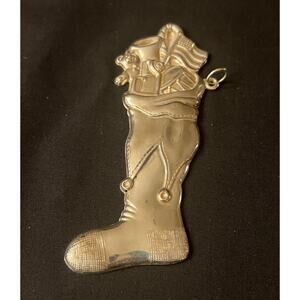 Vintage Gorham Sterling Silver Christmas Ornament: Christmas Stocking YR87/1